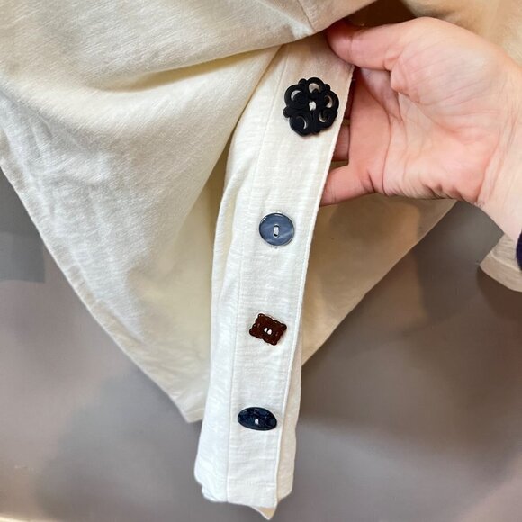 Soft Surroundings Danielle whisper white button top - Size S - Picture 3 of 5